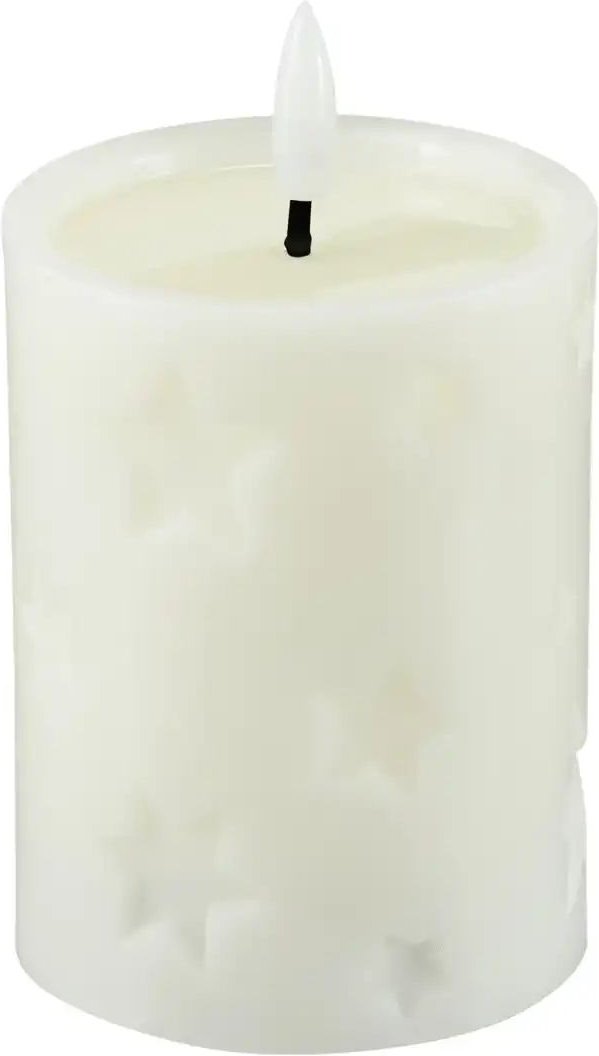 HOME STORY LED Kerze Sterne ¦ weiß ¦ Wachs,Kunststoff ¦ Maße (cm): H: 10 Ø: 7.5 Weihnachten - Höffner