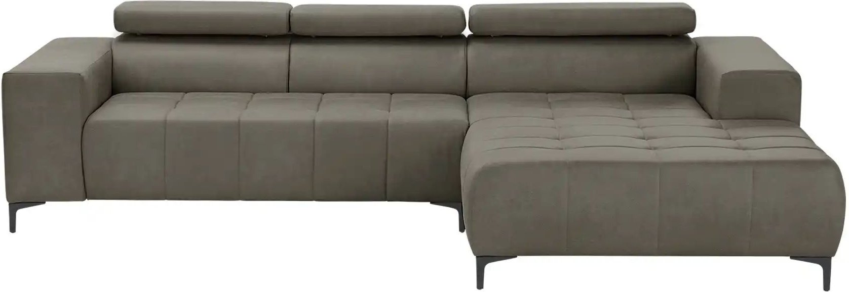 switch Ecksofa aus Mikrofaser Caro ¦ grau ¦ Maße (cm): B: 289 H: 93 T: 175.0 Polstermöbel > Sofas > 3-Sitzer - Höffner