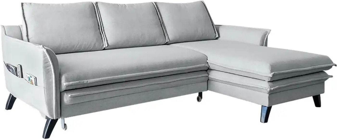 Miuform Ecksofa mit Schlaffunktion Charming Charlie ¦ grau ¦ Maße (cm): B: 228 H: 90 Polstermöbel > Sofas > Ecksofas - H...