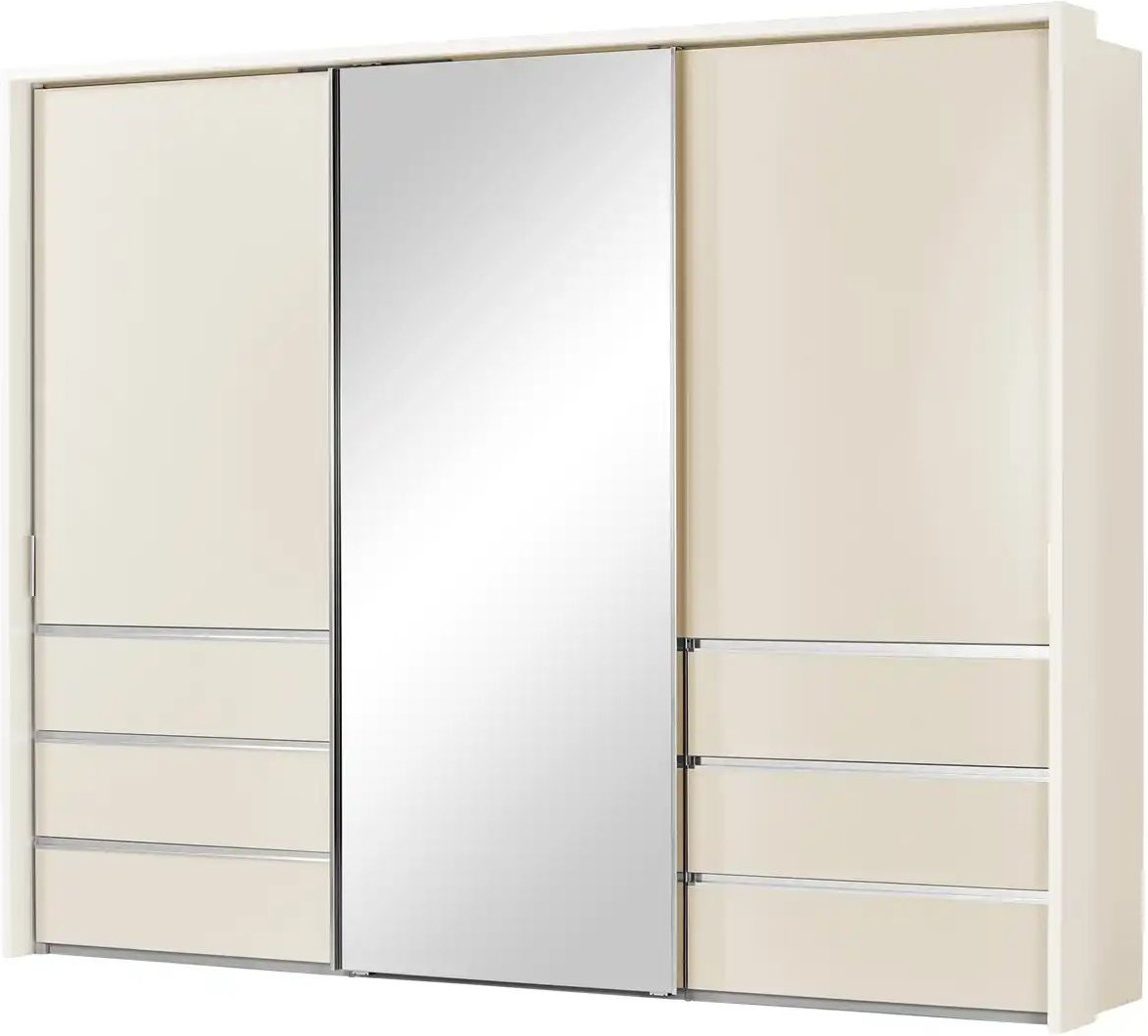 Thumbnail - Schwebetürenschrank 3-türig Mitta ¦ creme ¦ Maße (cm): B: 260 H: 220 T: 67.0 Schränke > Kleiderschränke > Schwebetüren...