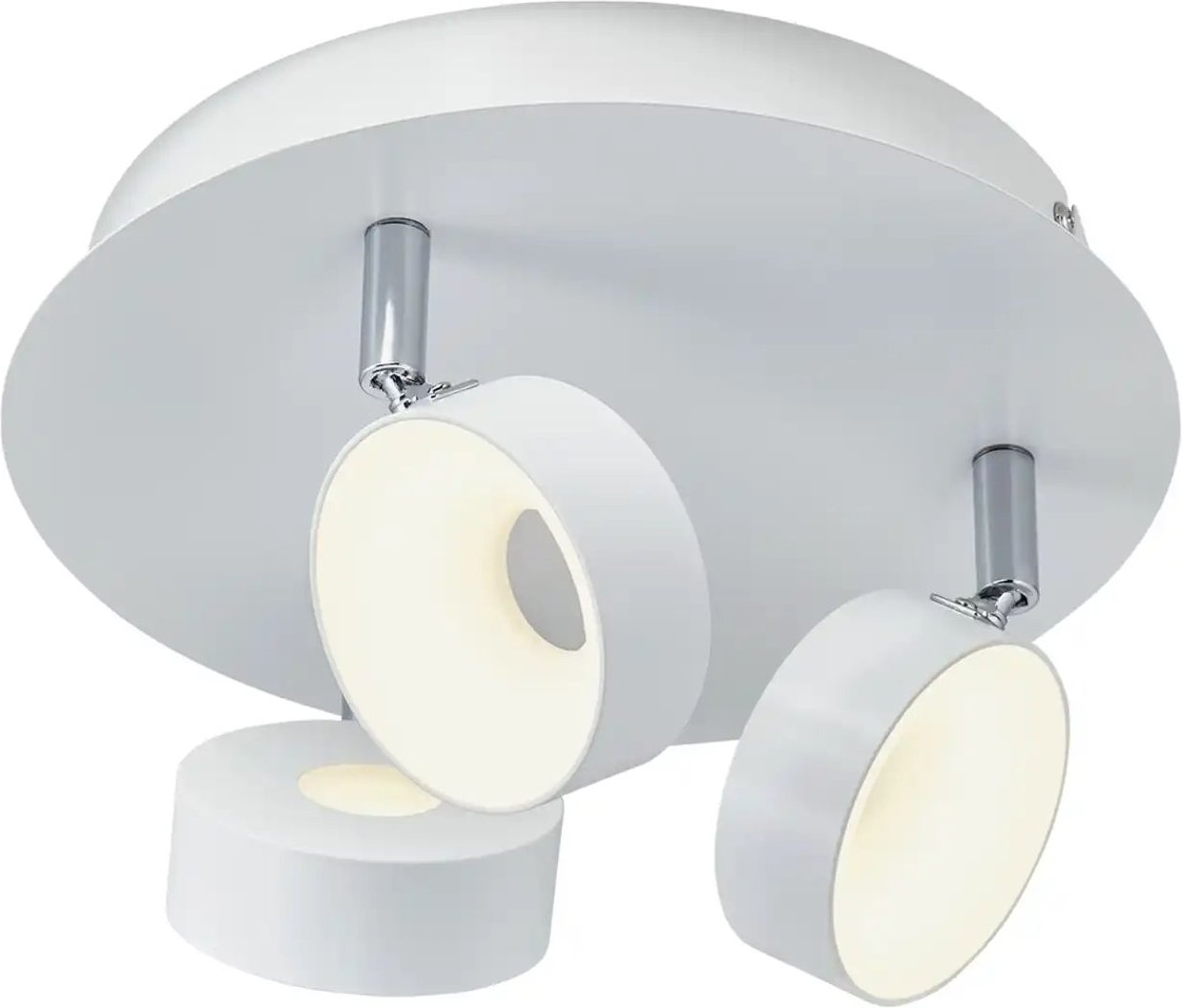 KHG LED-Spot 3-flammig weiß ¦ weiß ¦ Maße (cm): H: 15 Ø: 24 Lampen & Leuchten > LED-Leuchten > LED-Strahler & Spots ...