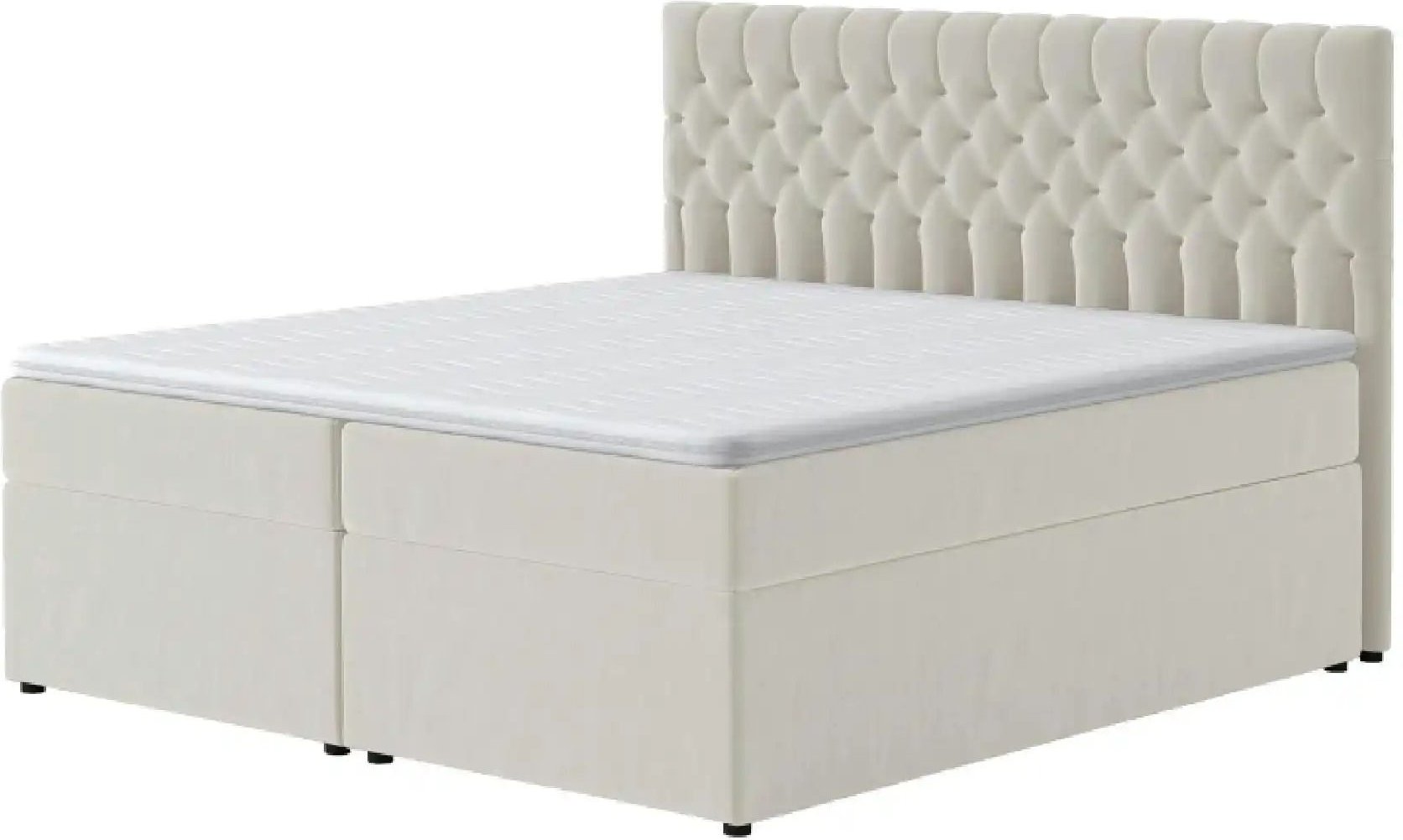 Boxbett mit Bettkasten Belek ¦ beige ¦ Maße (cm): B: 160 H: 125 Betten > Komfortbetten - Höffner