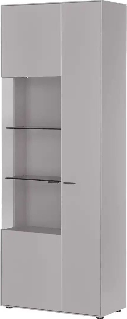 Jette Home Vitrine Como ¦ grau ¦ Maße (cm): B: 77 H: 206 T: 38.0 Schränke > Vitrinen - Höffner