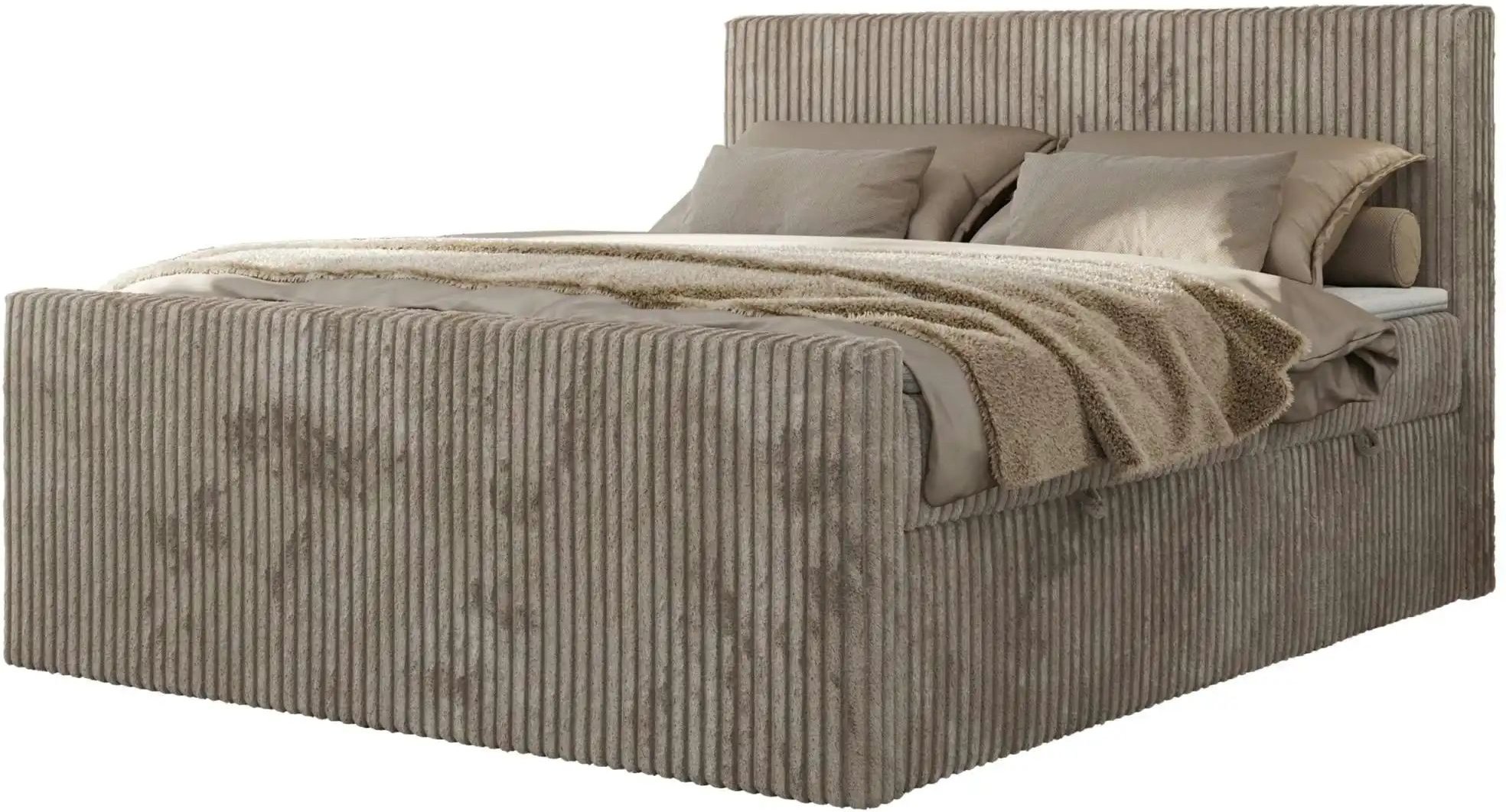 Boxbett mit Bettkasten Tiliano Duo ¦ braun ¦ Maße (cm): B: 144 H: 119 Betten > Komfortbetten - Höffner