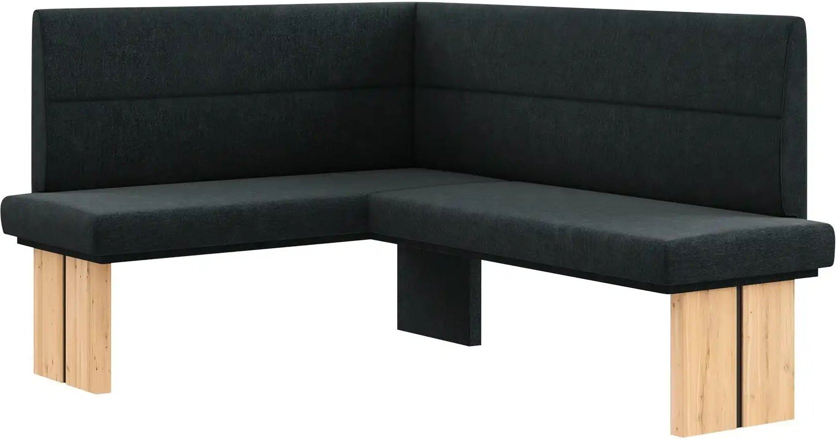 Eckbank Pedro ¦ schwarz ¦ Maße (cm): B: 150 H: 83 T: 185.0 Bänke > Eckbänke - Höffner