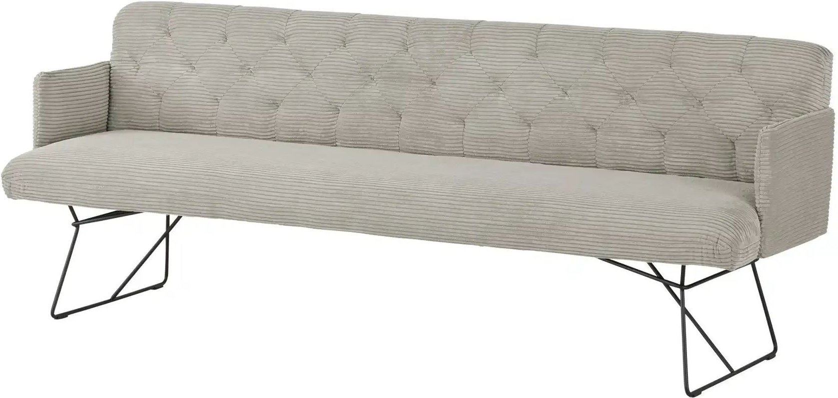 Jette Home Polsterbank Salo ¦ grau ¦ Maße (cm): B: 246 H: 85 T: 69.0 Bänke > Einzelbänke - Höffner