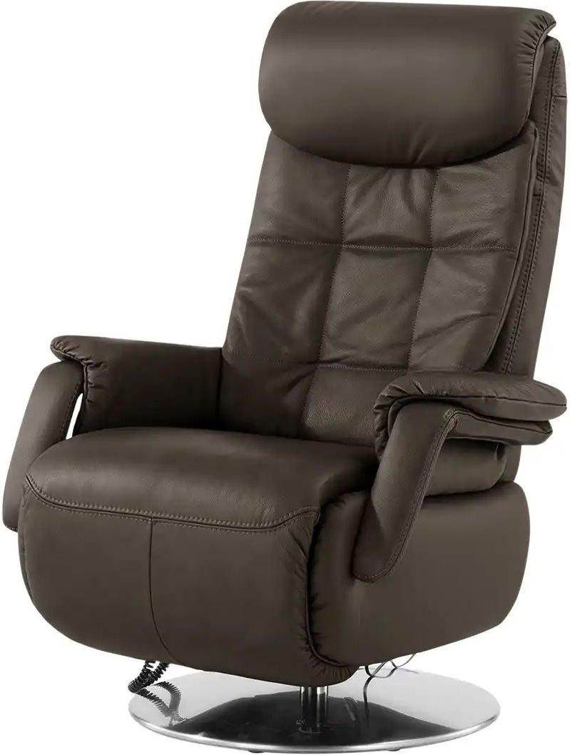 Polstermöbel Oelsa Ledersessel mit elektrischer Relaxfunktion Mambo ¦ braun ¦ Maße (cm): B: 86 H: 119 T: 88.0 Polstermöb...