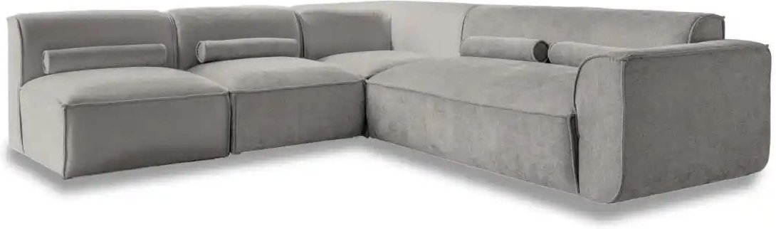 Miuform Wohnlandschaft modular Flex Felix ¦ grau ¦ Maße (cm): B: 265 H: 70 Polstermöbel > Sofas > Ecksofas - Höffner