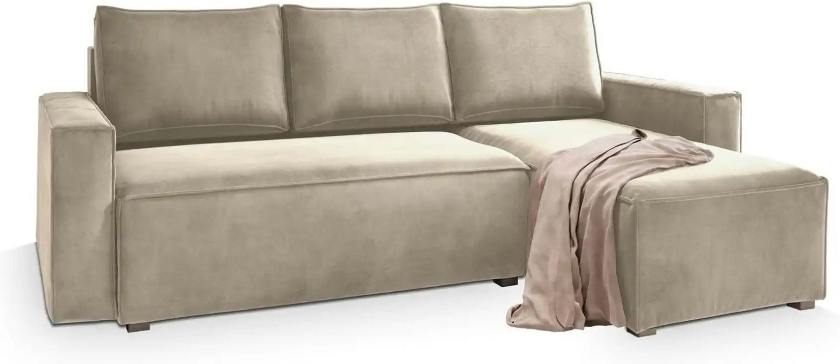 MASSENO Ecksofa mit Schlaffunktion Siles ¦ creme ¦ Maße (cm): B: 230 H: 85 Polstermöbel > Sofas > 3-Sitzer - Höffner