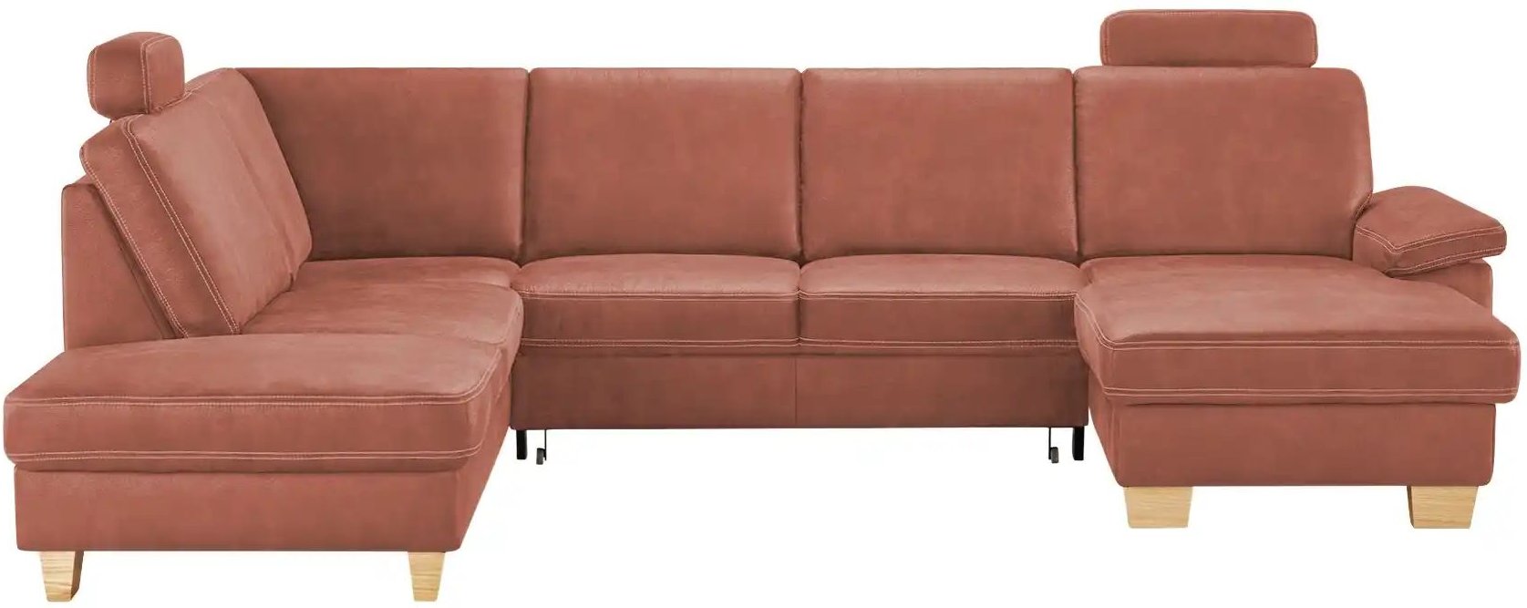 meinSofa Wohnlandschaft Kunstleder Samu ¦ rot ¦ Maße (cm): B: 316 H: 90 T: 235.0 Polstermöbel > Sofas > Wohnlandschaften...