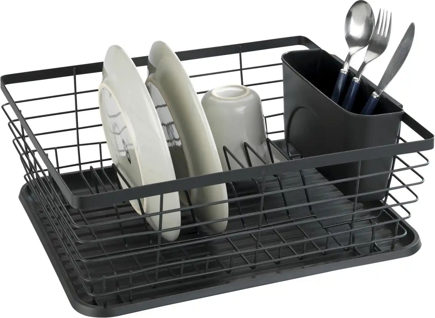 Geschirrabtropfständer Drip ¦ schwarz ¦ Maße (cm): B: 36 H: 16 T: 31.0 Küchenzubehör & Helfer > Besteckkästen & Geschir...