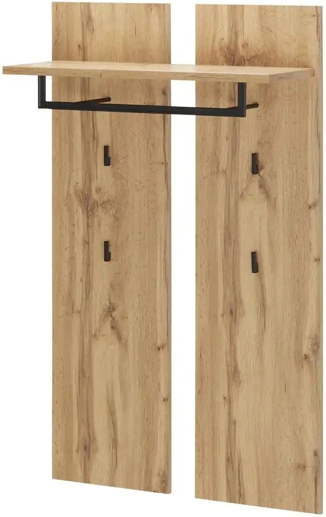 uno Garderobenpaneel Stripe ¦ holzfarben ¦ Holzwerkstoff ¦ Maße (cm): B: 80 H: 130 T: 30.0 Garderoben & Kleiderstangen ...