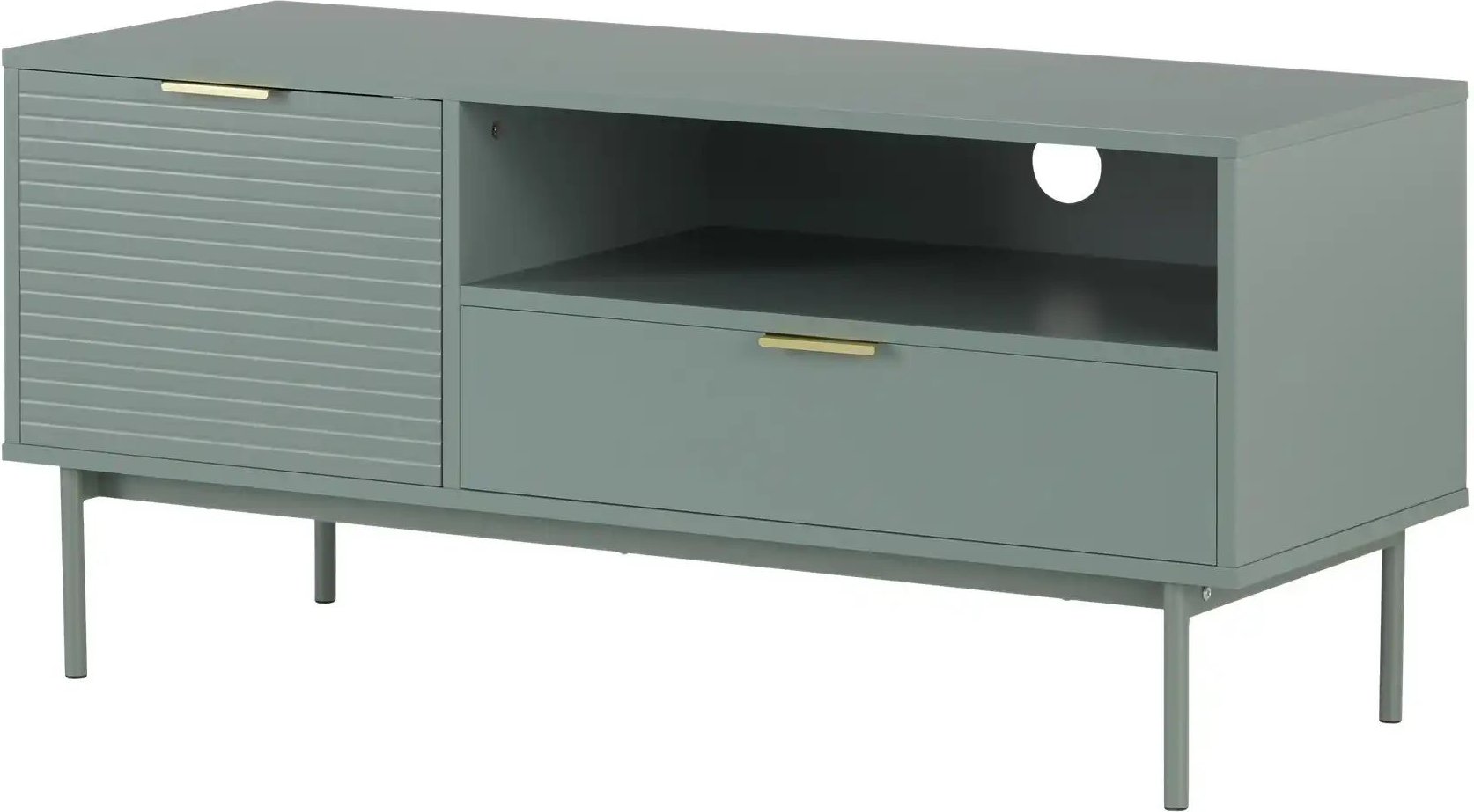 TV-Lowboard Nanno ¦ grün ¦ Maße (cm): B: 110 H: 49,5 T: 41.5 Kommoden & Sideboards > TV Lowboards - Höffner