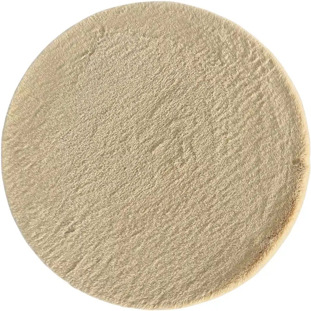 como Hochflorteppich Bunny ¦ beige ¦ Synthetische Fasern Ø: 80 Teppiche > Hochflorteppiche - Höffner