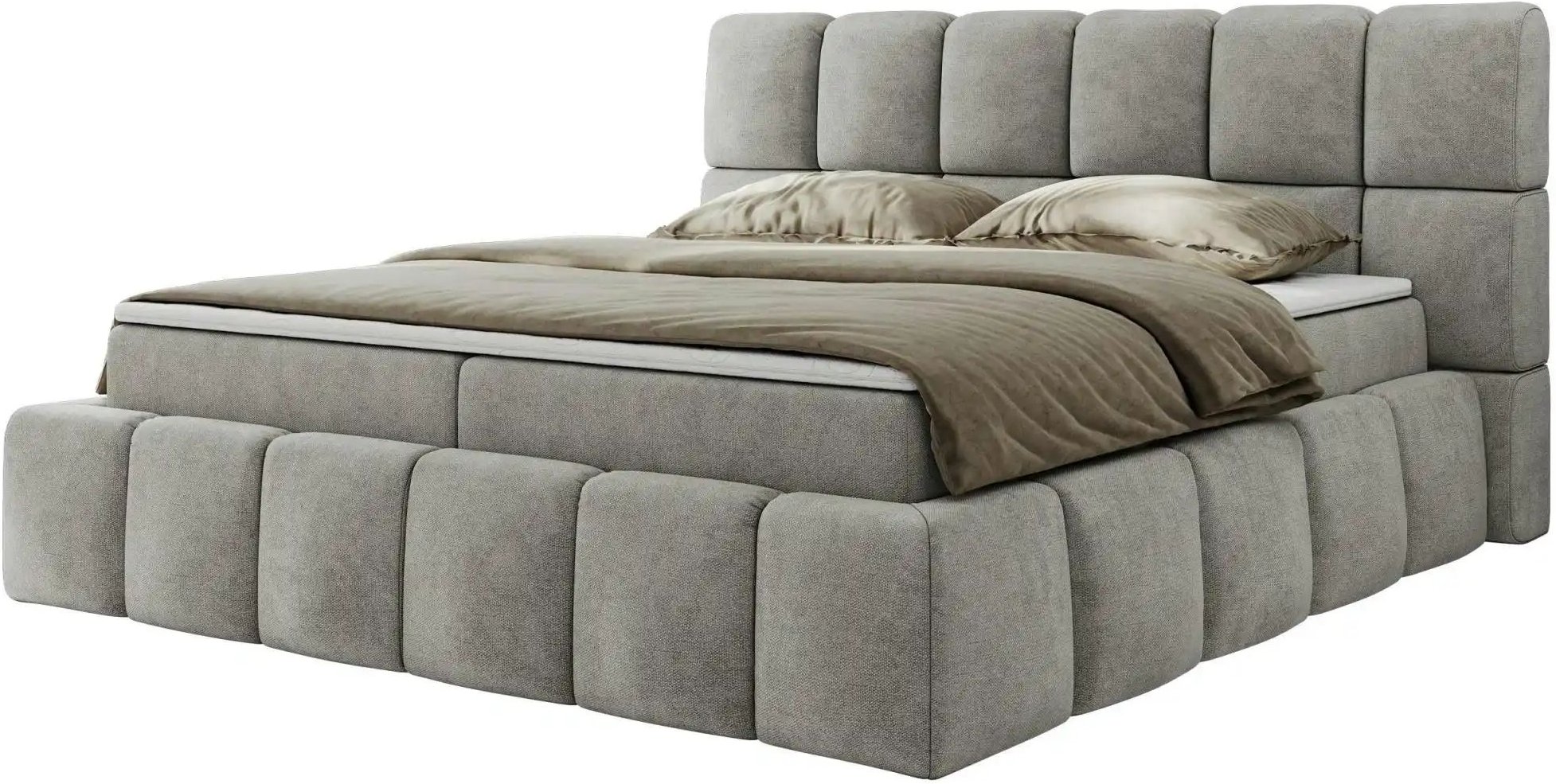 Boxbett mit Bettkasten Nira ¦ grau ¦ Maße (cm): B: 234 H: 113 Betten > Komfortbetten - Höffner