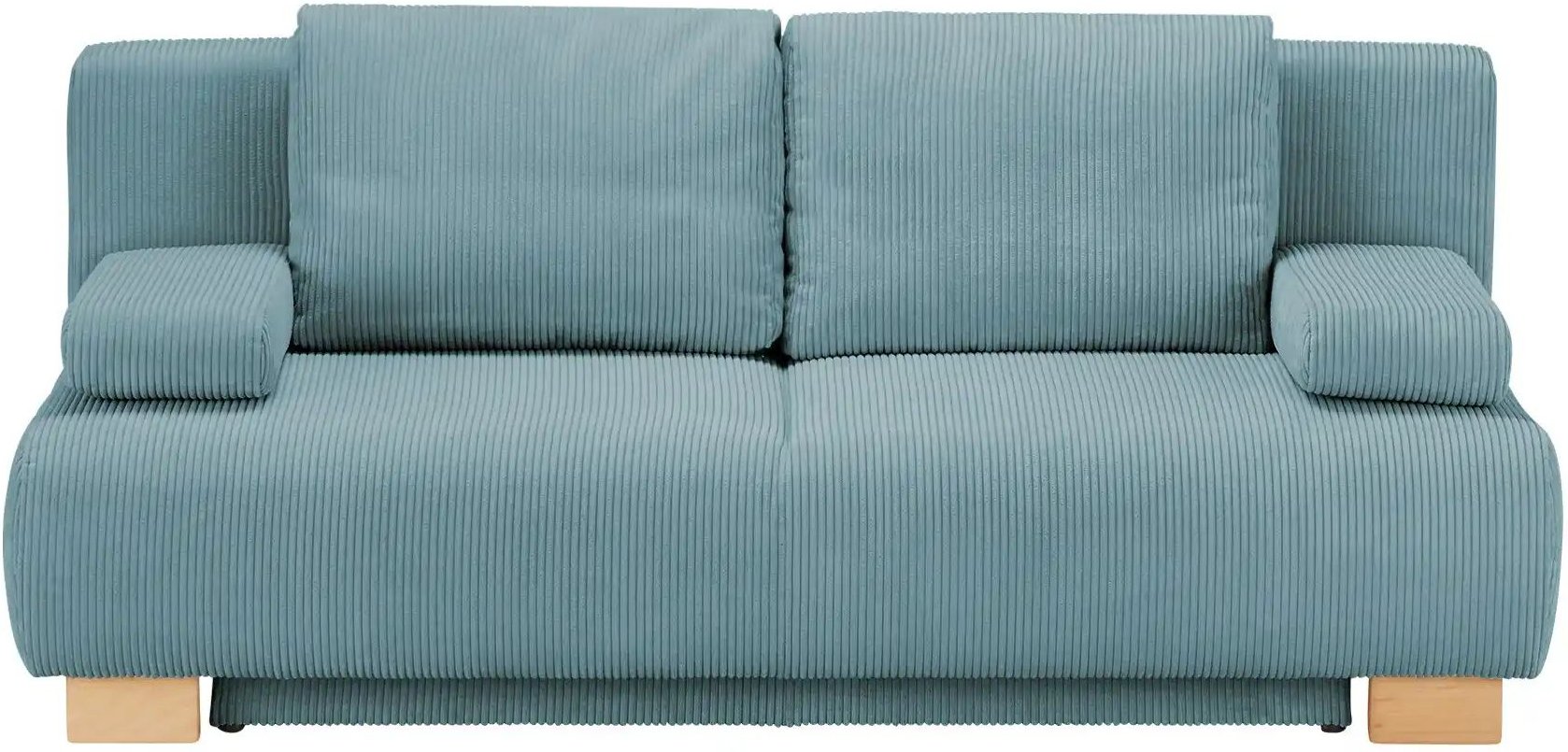 Querschläfer Sofa aus Cord Ralf ¦ türkis/petrol ¦ Maße (cm): B: 196 H: 89 T: 94.0 Polstermöbel > Sofas > 2-Sitzer - Höff...