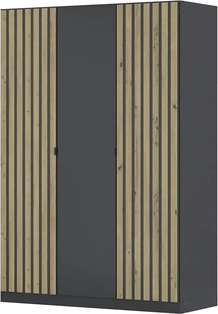 Drehtürenschrank Piove ¦ grau ¦ Maße (cm): B: 136 H: 197 T: 54.0 Schränke > Kleiderschränke > Drehtürenschränke - Höffn...