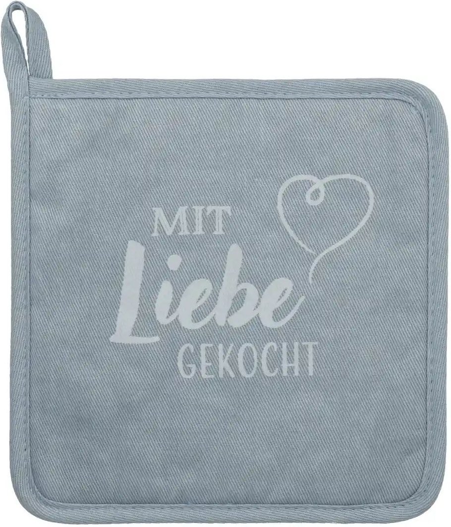 KHG Topflappen ¦ grün ¦ 100% Baumwolle ¦ Maße (cm): B: 20 Tischwäsche & Küchentextilien > Ofenhandschuhe & Topflappen ...