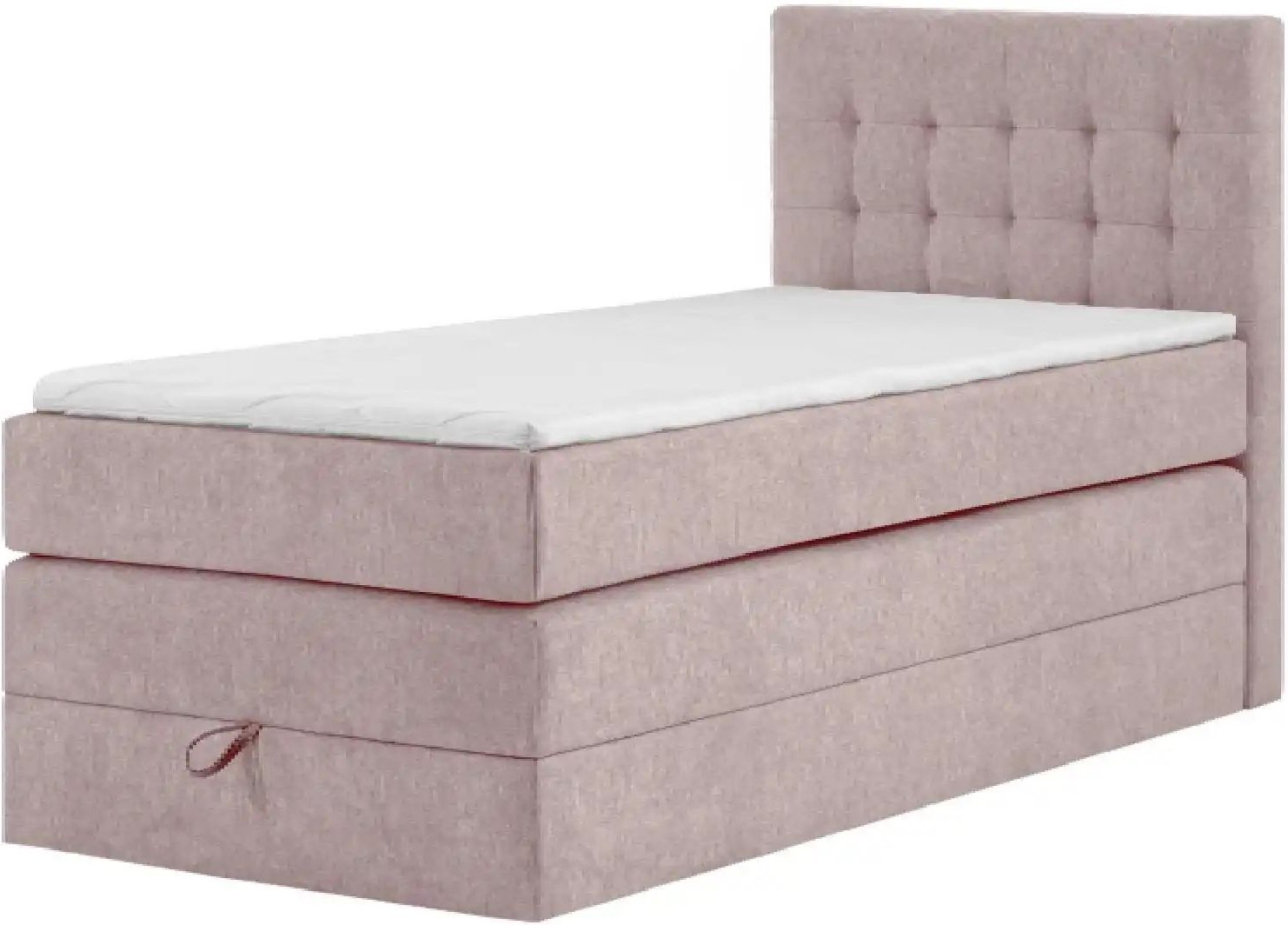 Boxspringbett mit Bettkasten Barcelona ¦ rosa/pink ¦ Maße (cm): B: 90 H: 110 Betten > Boxspringbetten - Höffner