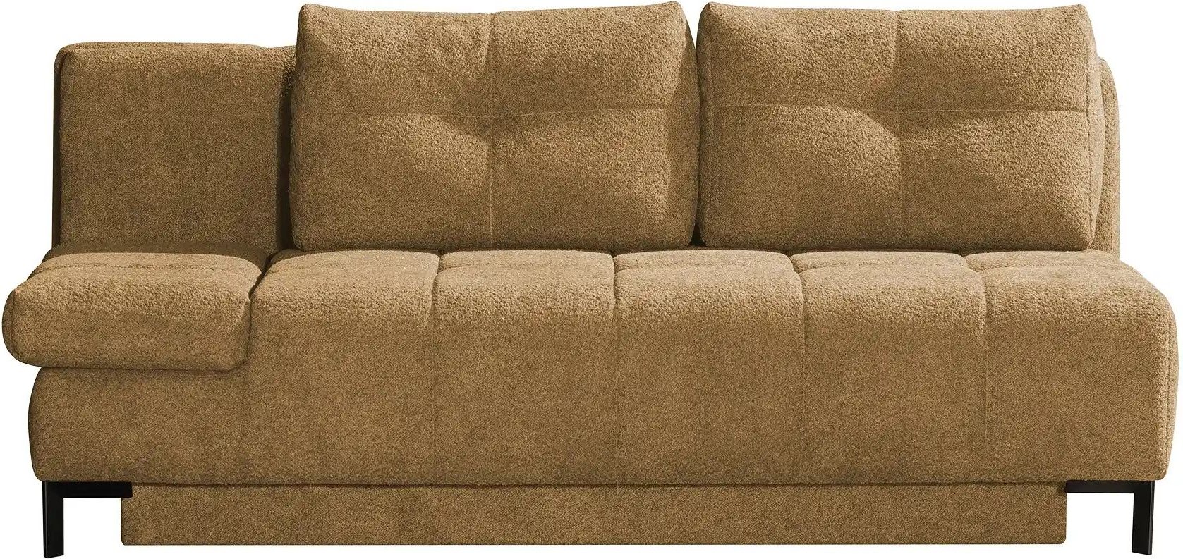 Querschläfer aus Bouclé Sammy ¦ gelb ¦ Maße (cm): B: 206 H: 98 T: 98.0 Polstermöbel > Sofas > 2-Sitzer - Höffner