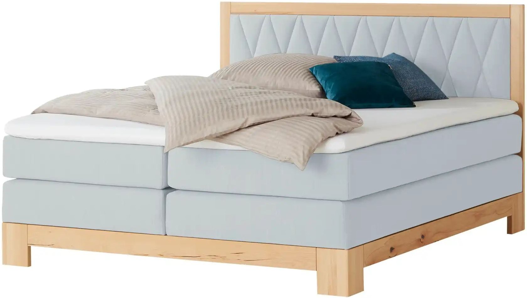 Switch Refresh Boxspringbett teilmassiv Endo ¦ grau ¦ Maße (cm): B: 160 H: 116 Betten > Boxspringbetten - Höffner