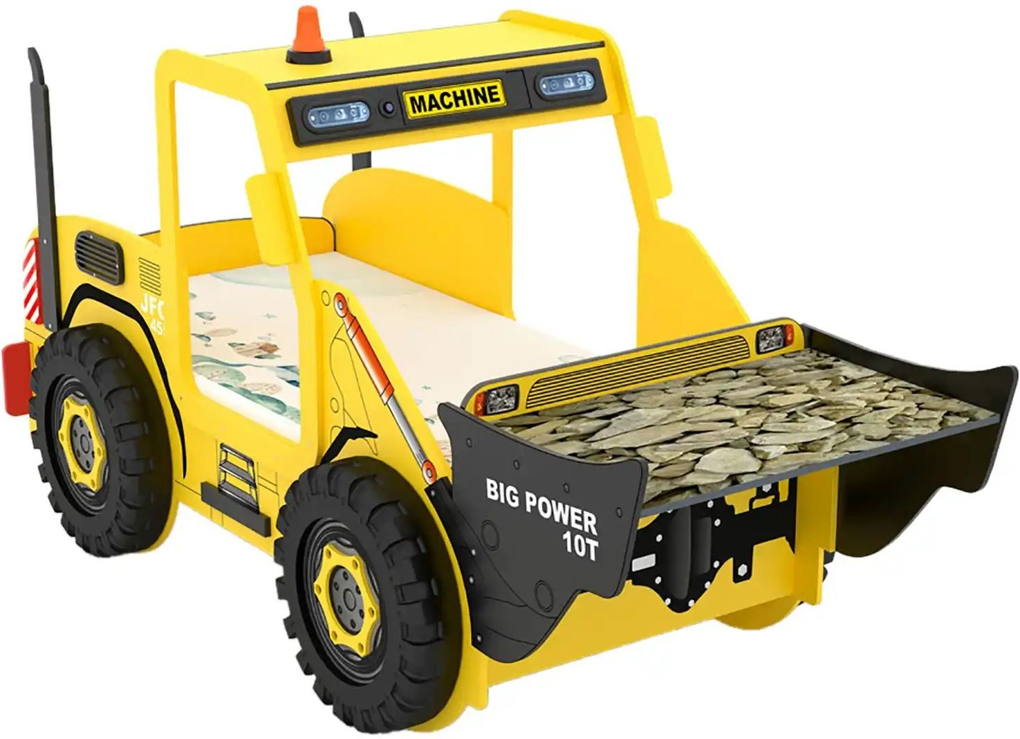 Autobett Bagger ¦ gelb ¦ Maße (cm): B: 116 H: 150 Betten > Bettgestelle - Höffner