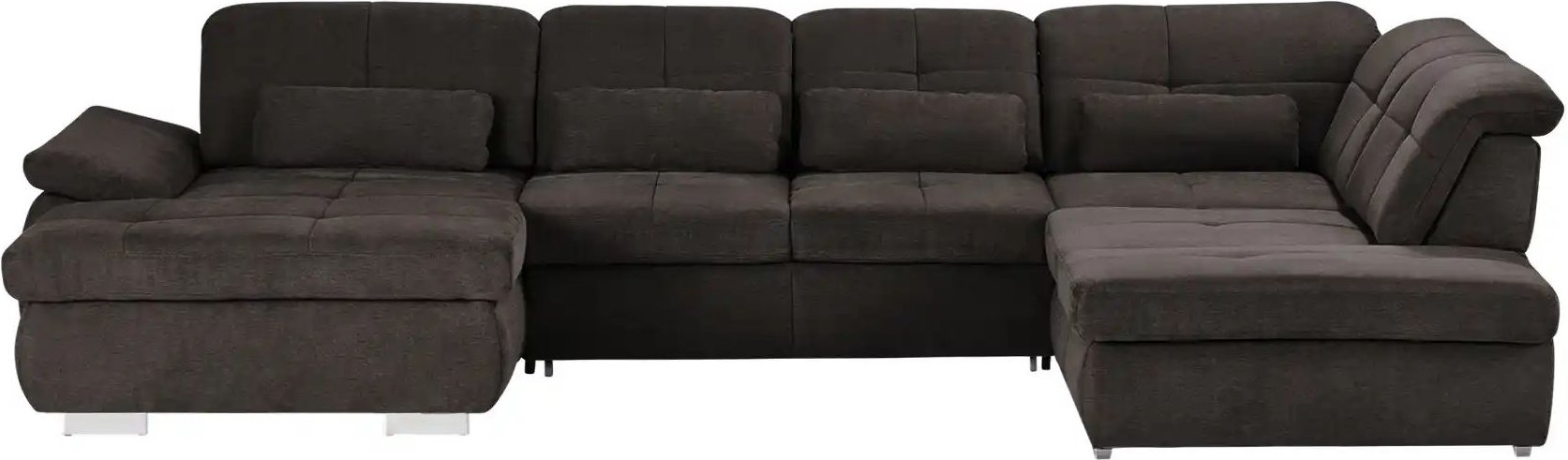 Wohnlandschaft mit Funktion Perry ¦ braun ¦ Maße (cm): B: 374 Polstermöbel > Sofas > Wohnlandschaften - Höffner