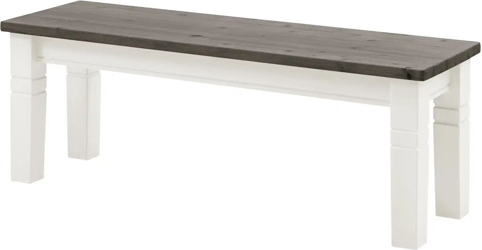 maison bleue Sitzbank massiv Florian ¦ weiß ¦ Maße (cm): B: 40 H: 46 Bänke > Einzelbänke - Höffner