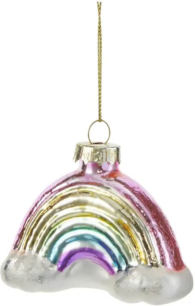 Thumbnail - HOME STORY Weihnachtsbaumschmuck Regenbogen ¦ mehrfarbig ¦ Glas,Aluminium ¦ Maße (cm): B: 7,6 H: 6 T: 3.2 Weihnachten ...