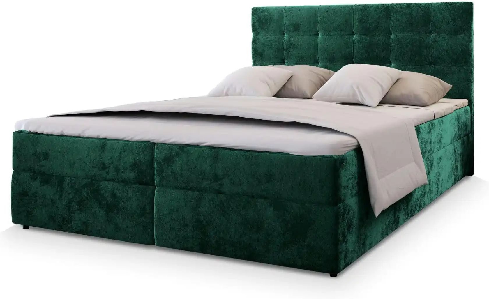 MASSENO Boxbett mit Bettkasten Glos ¦ grün ¦ Maße (cm): B: 180 H: 98 Betten > Polsterbetten - Höffner