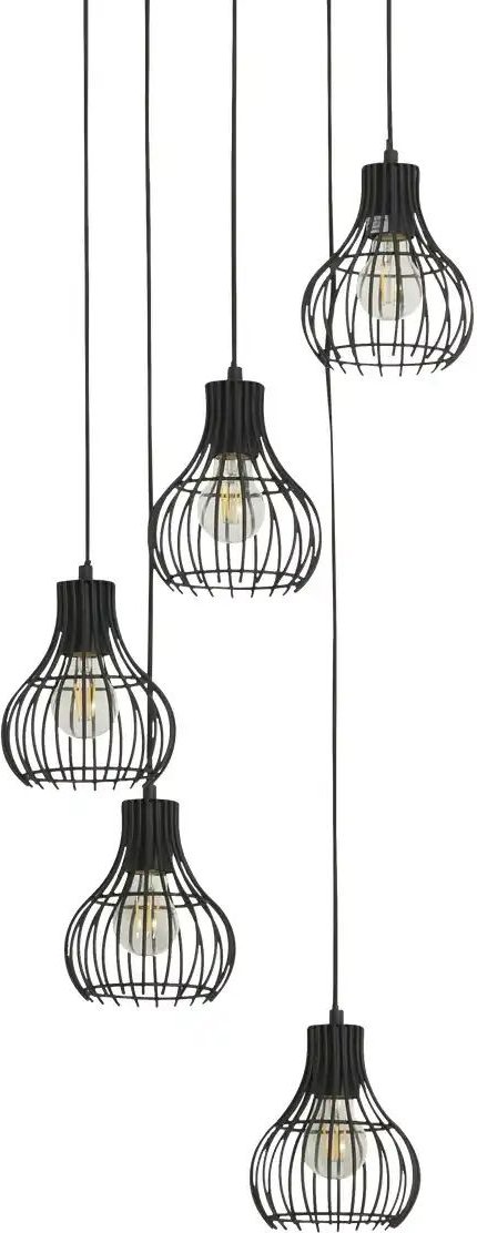 Pendelleuchte Cipolle ¦ schwarz ¦ Maße (cm): H: 140 Ø: 35 Lampen & Leuchten > Hängeleuchten - Höffner