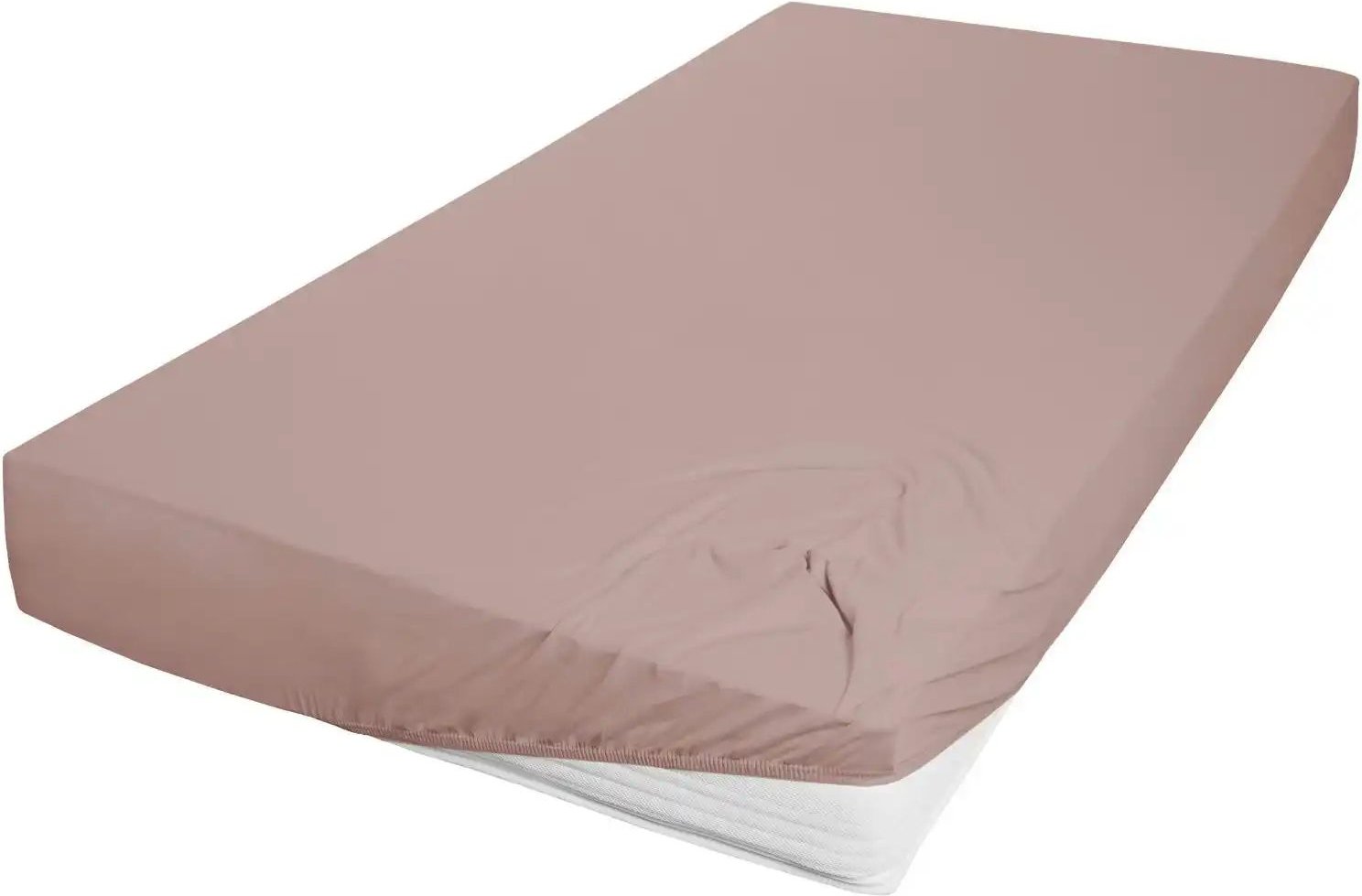 Jersey Spannbettlaken ¦ braun ¦ Maße (cm): B: 150 H: 22 Bettwaren > Bettlaken - Höffner
