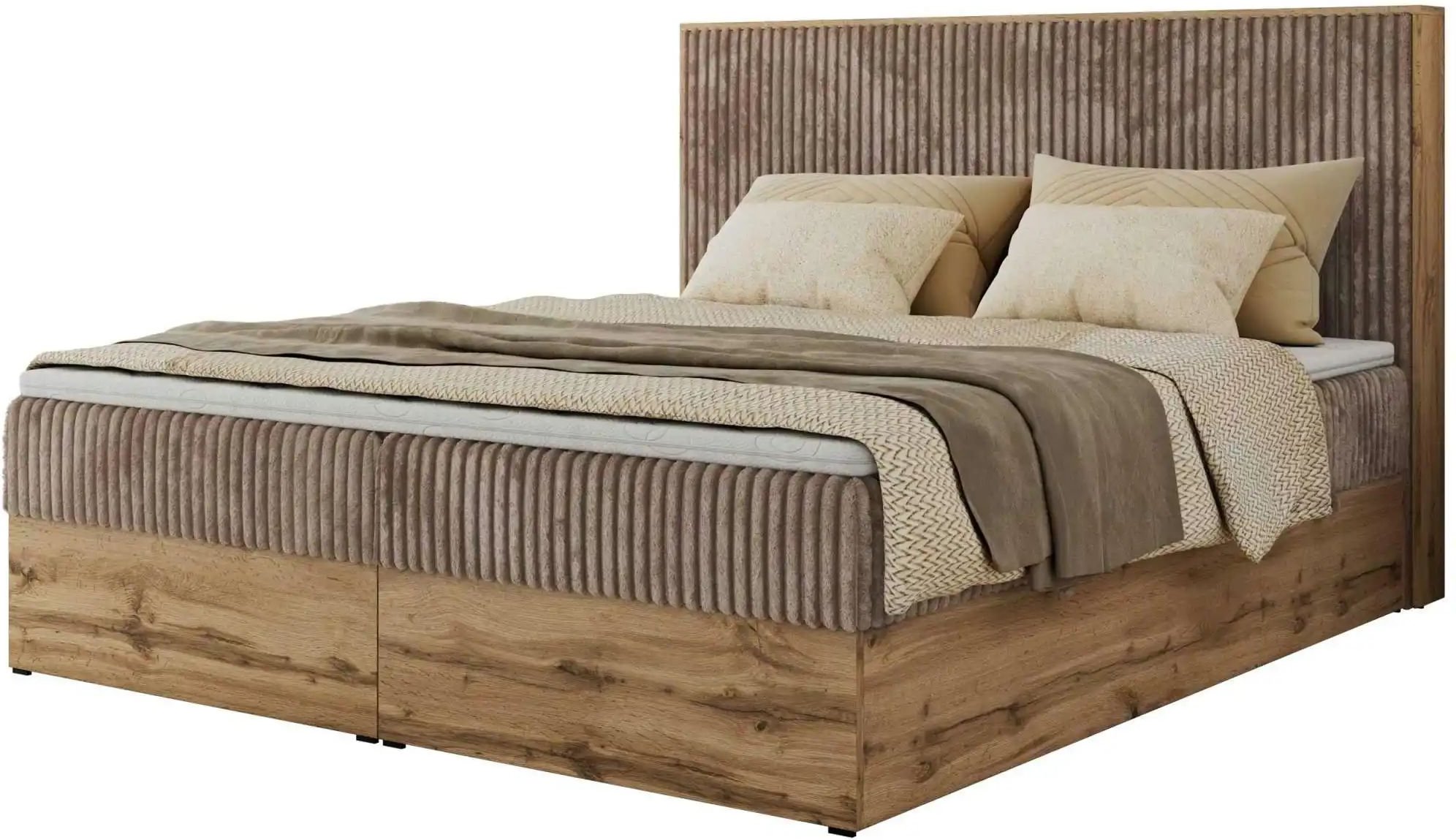 Boxbett mit Bettkasten Wood Classic ¦ braun ¦ Maße (cm): B: 164 H: 120 Betten > Komfortbetten - Höffner