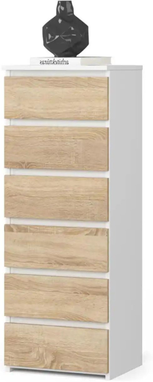 Kommode mit 6 Schubladen Carlo ¦ mehrfarbig ¦ Maße (cm): B: 40 H: 109 Kommoden & Sideboards > Kommoden - Höffner