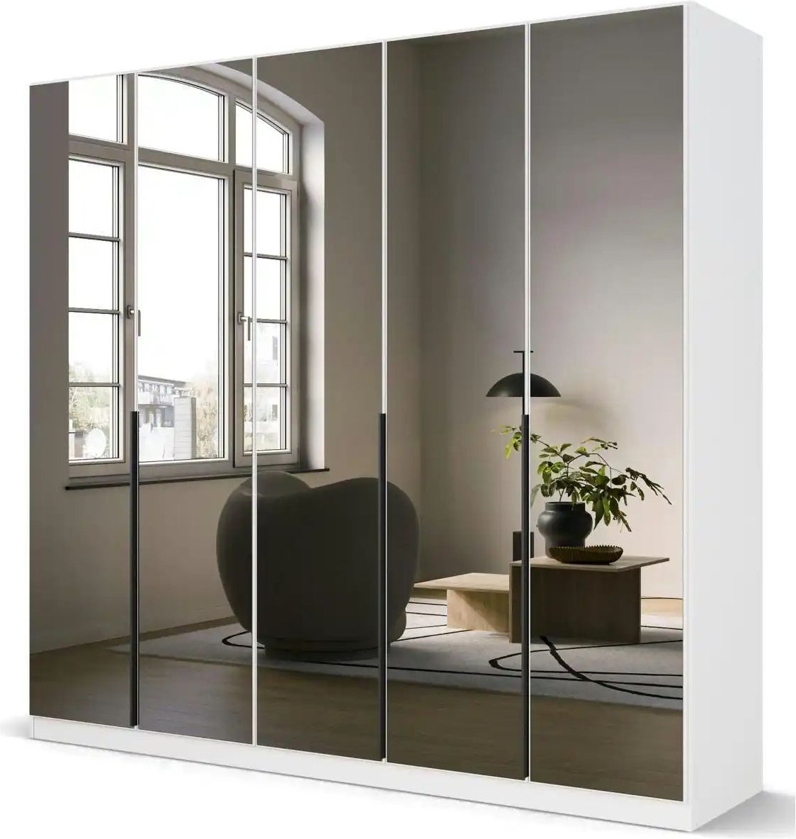 Drehtürenschrank Selah ¦ weiß ¦ Maße (cm): B: 226 H: 210 Schränke > Kleiderschränke > Drehtürenschränke - Höffner