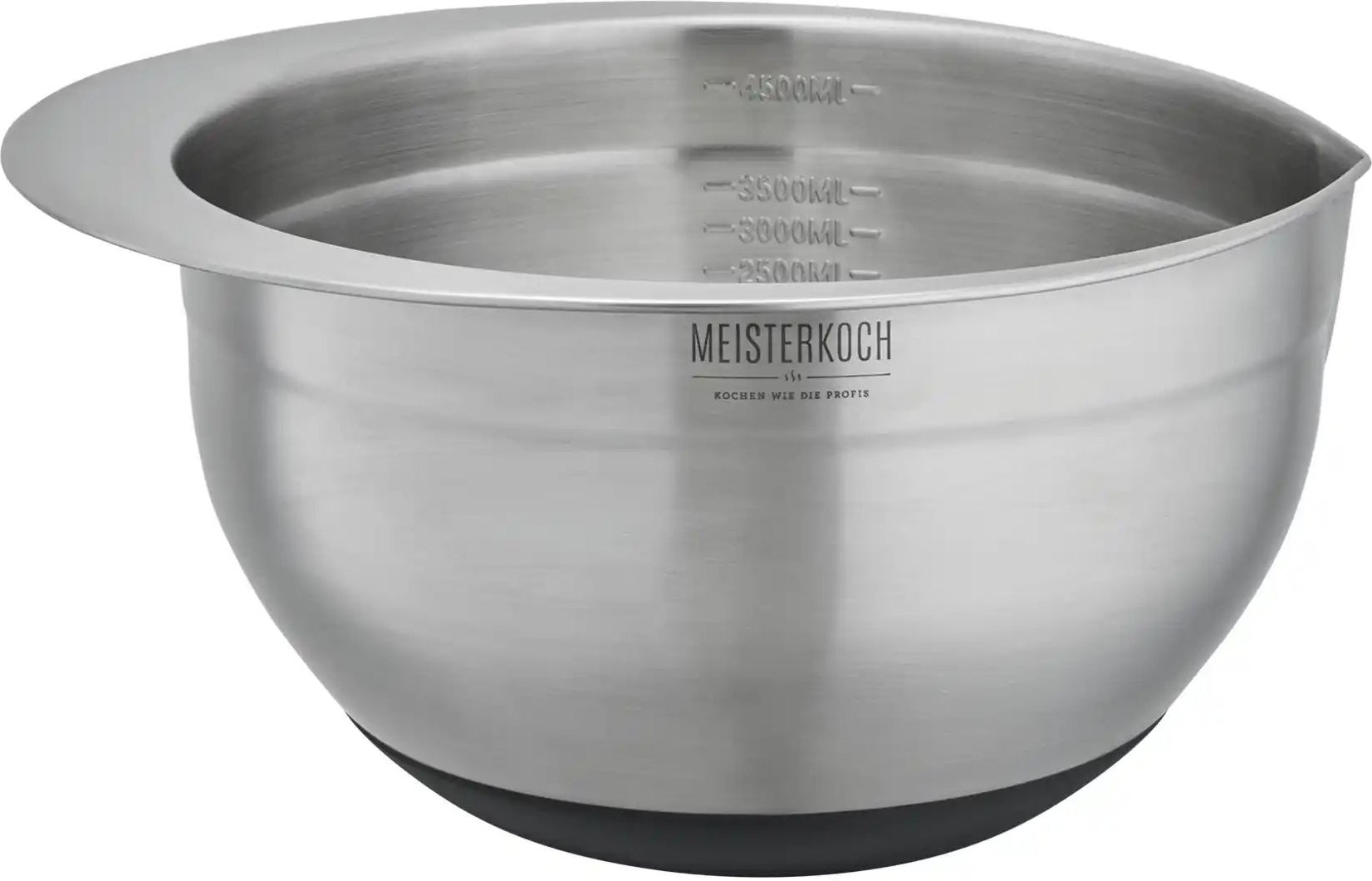 Meisterkoch Schüssel 4 5 Liter ¦ silber ¦ Edelstahl ¦ Maße (cm): H: 14 Ø: 24 Küchenzubehör & Helfer > Schüsseln & Sal...