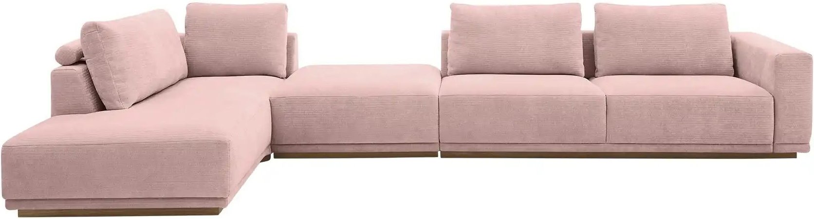 Musterring Ecksofa JustB! PM200 ¦ rosa/pink ¦ Maße (cm): B: 395 H: 60 T: 202.0 Polstermöbel > Sofas > Ecksofas - Höffne...