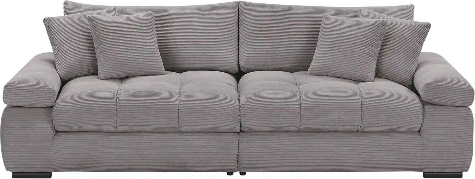 bobb Big Sofa Hella ¦ grau ¦ Maße (cm): B: 262 H: 96 T: 140.0 Polstermöbel > Sofas > 2-Sitzer - Höffner