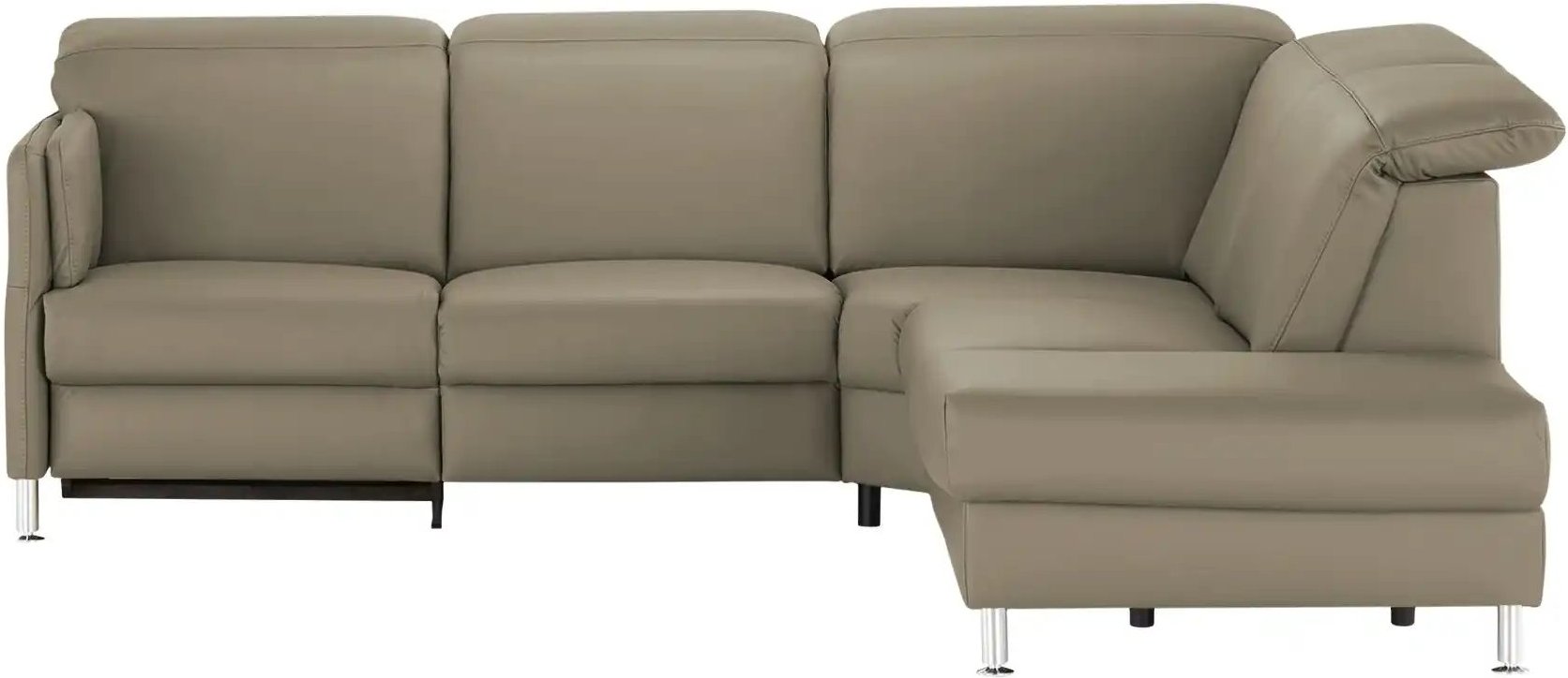 meinSofa Leder-Ecksofa Leon ¦ grau ¦ Maße (cm): B: 259 H: 83 T: 236.0 Polstermöbel > Sofas > Ecksofas - Höffner