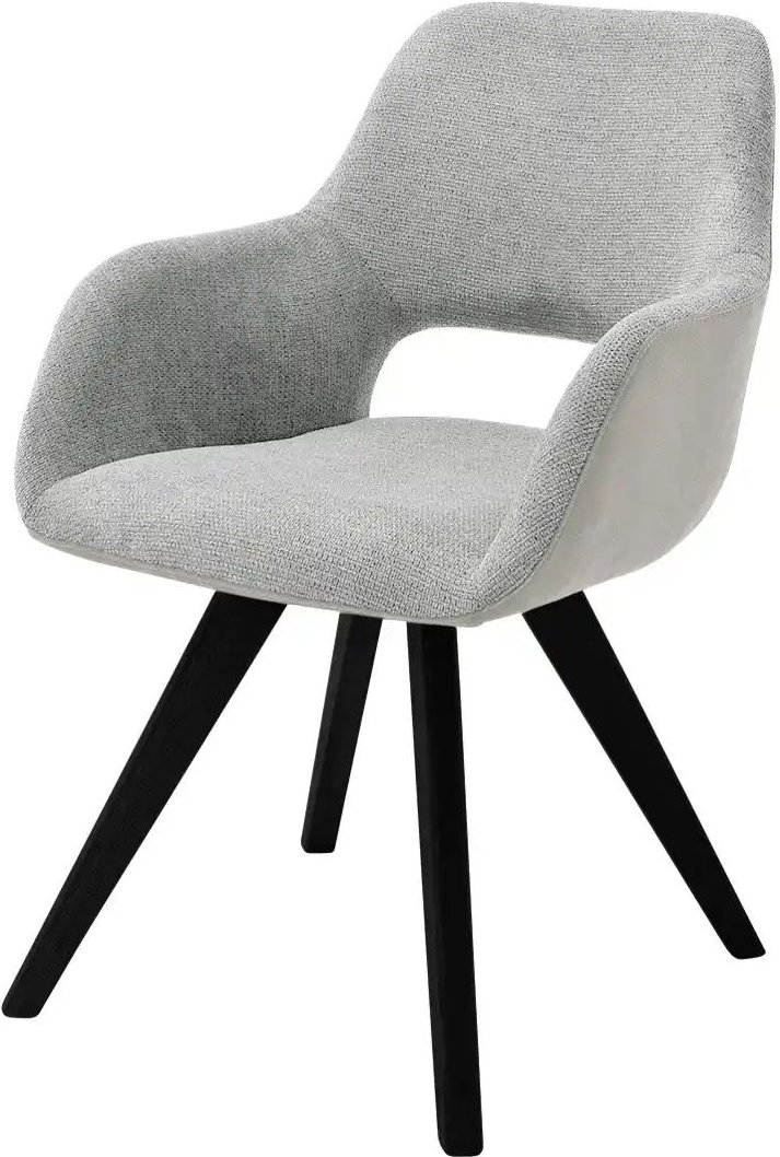 Woodford Armlehnstuhl Lucina ¦ grau ¦ Maße (cm): B: 56 H: 86 T: 64.0 Stühle > Esszimmerstühle > Esszimmerstühle mit Arm...