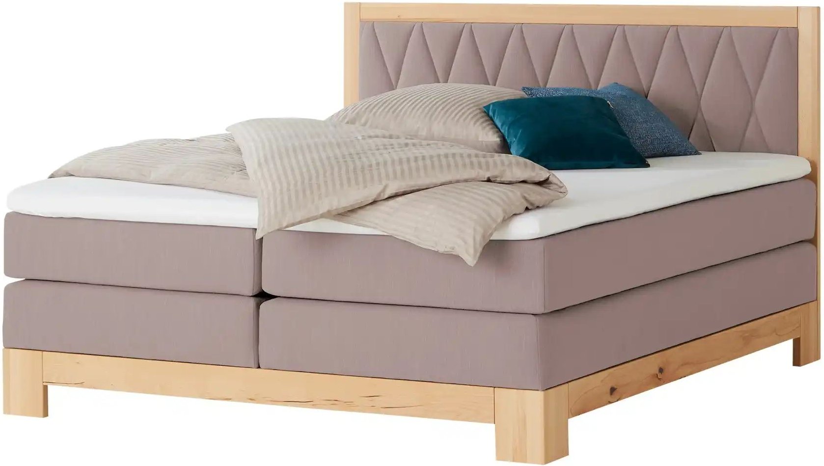 Switch Refresh Boxspringbett teilmassiv Endo ¦ rosa/pink ¦ Maße (cm): B: 140 H: 116 Betten > Boxspringbetten - Höffner