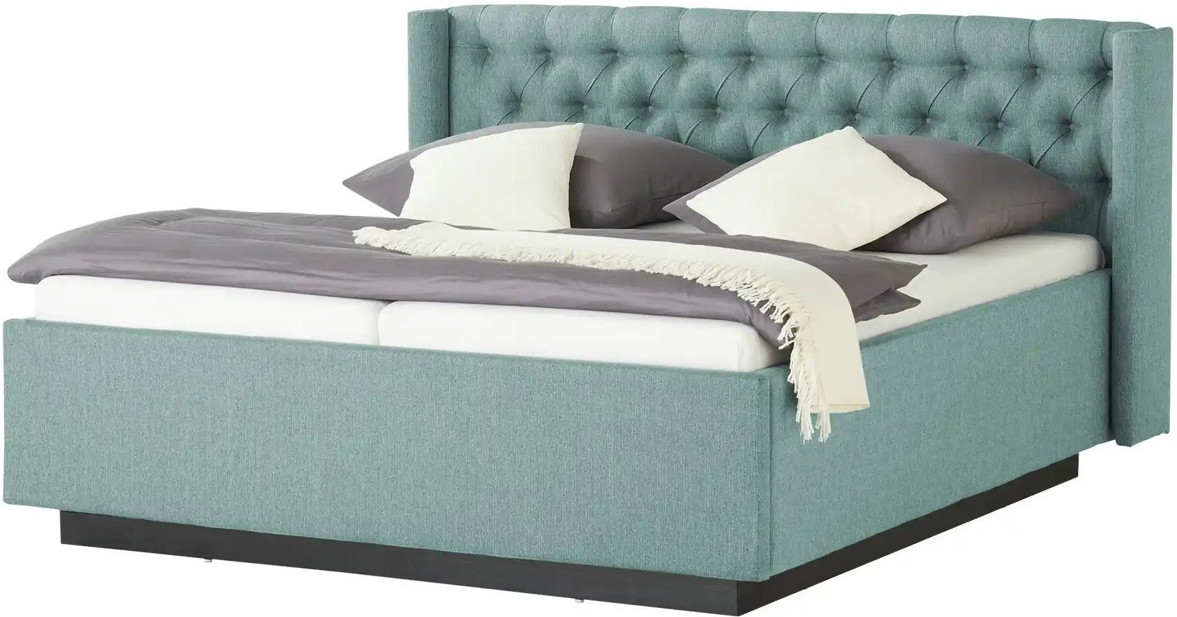 meinBett Polsterbettgestell Eyra ¦ türkis/petrol ¦ Maße (cm): B: 228 H: 104 Betten > Komfortbetten - Höffner