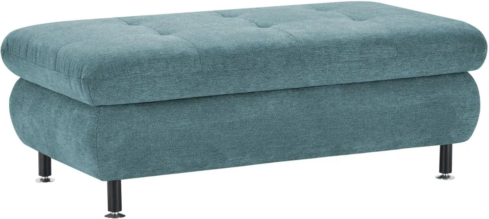 Lounge Collection XXL-Hocker Sally ¦ blau ¦ Maße (cm): B: 129 H: 47 T: 64.0 Polstermöbel > Hocker - Höffner