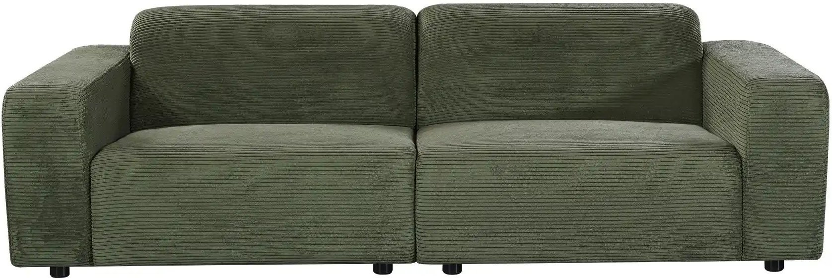 uno Einzelsofa aus Cord Sani ¦ grün ¦ Maße (cm): B: 243 H: 72 T: 105.0 Polstermöbel > Sofas > Einzelsofas - Höffner