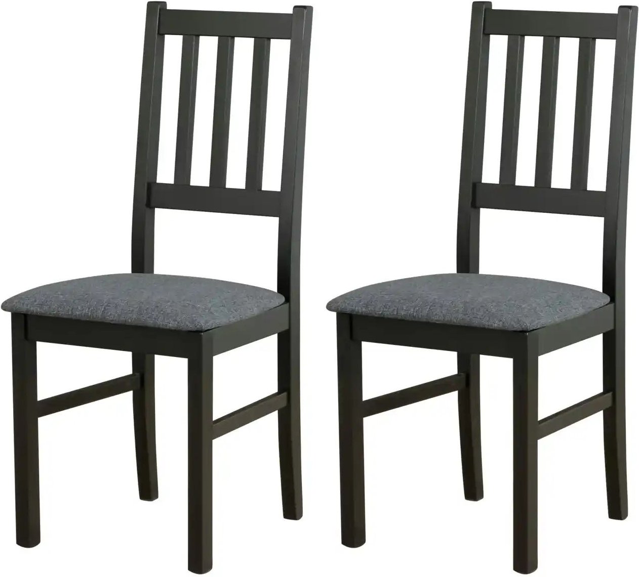 Esszimmerstuhl 2er-Set ¦ schwarz ¦ Maße (cm): B: 43 H: 94 Stühle > Küchenstühle > Polster Küchenstühle - Höffner