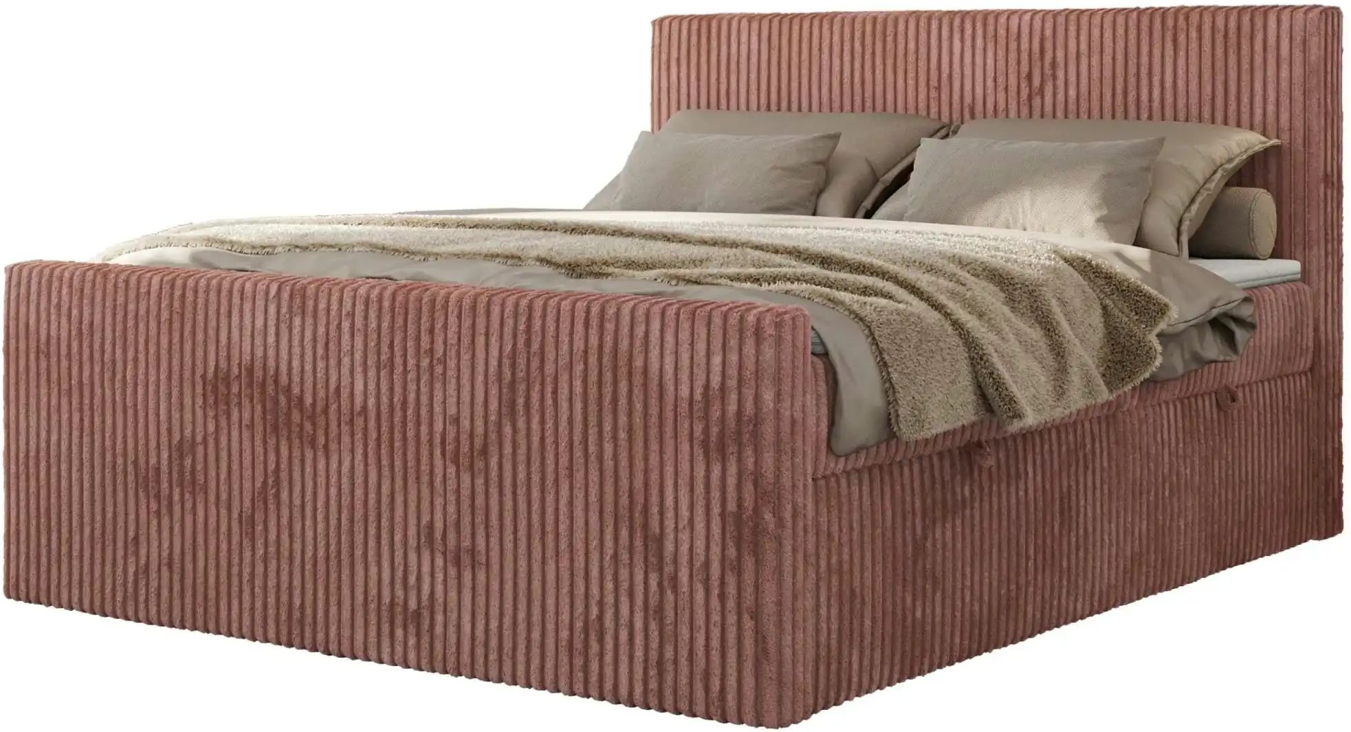 Thumbnail - Boxbett mit Bettkasten Tiliano Duo ¦ rosa/pink ¦ Maße (cm): B: 204 H: 119 Betten > Komfortbetten - Höffner