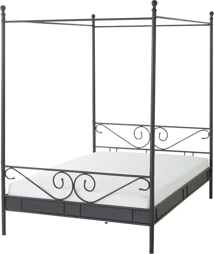 Himmelbett Manege ¦ schwarz ¦ Maße (cm): B: 147 H: 209 Betten > Bettgestelle - Höffner