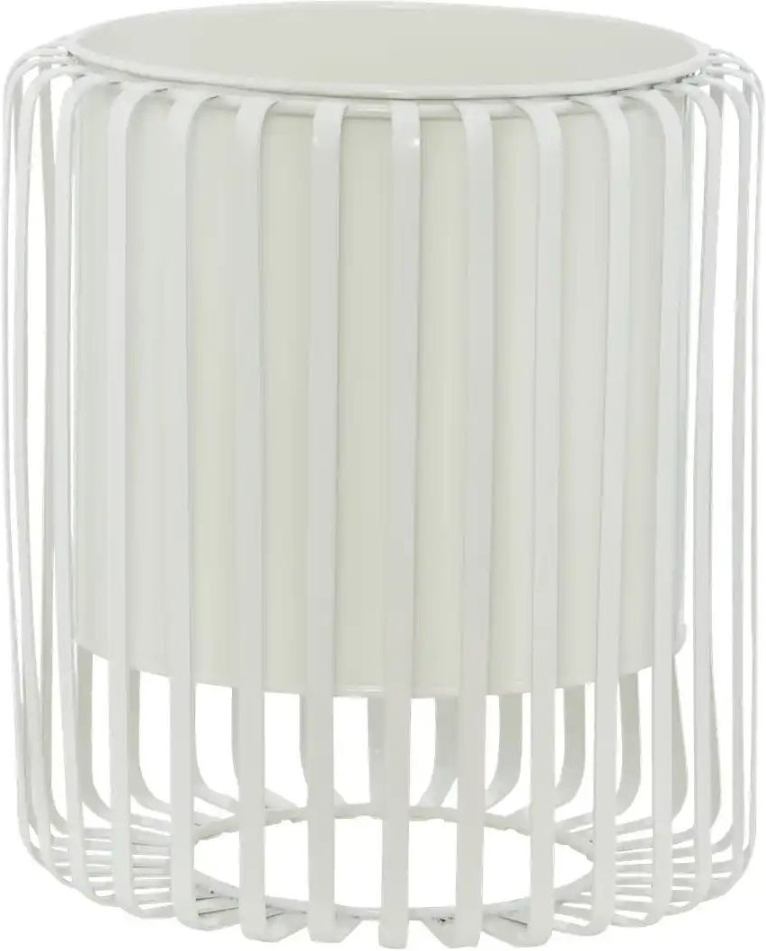 HOME STORY Pflanztopf ¦ weiß ¦ Eisen ¦ Maße (cm): H: 25,5 Ø: 22.8 Accessoires > Dekoartikel - Höffner