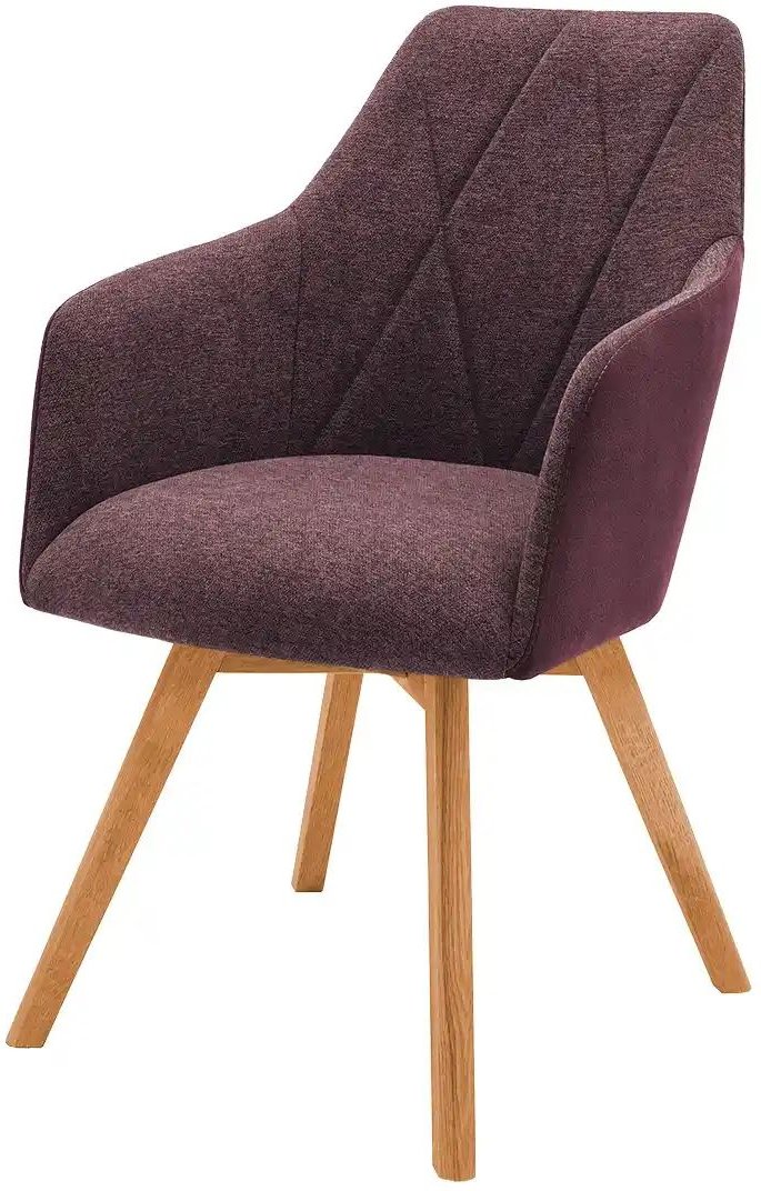 Thumbnail - Dine + Mine Armlehnstuhl mit Diamant-Steppung Xalapa ¦ rot ¦ Maße (cm): B: 57 H: 85 T: 65.0 Stühle > Esszimmerstühle > E...