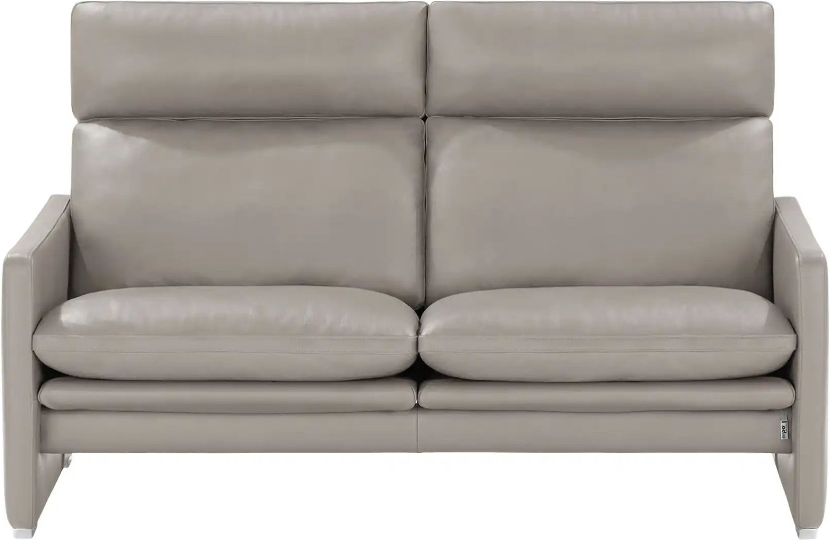 erpo just relax Ledersofa JR 290 Trento ¦ grau ¦ Maße (cm): B: 157 H: 93 T: 86.0 Polstermöbel > Sofas > 2-Sitzer - Höff...